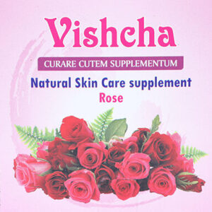 Vishcha-  Curare Cutem Supplementum Skin Care supplement- Rose Soap (100 gm)